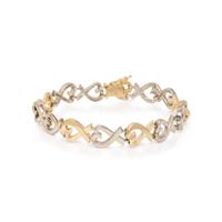 TIFFANY & CO., PALOMA PICASSO, STERLING SILVER AND YELLOW GOLD 'LOVING HEART' BRACELET
