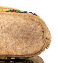 Northern Plains Beaded Hide Moccasins