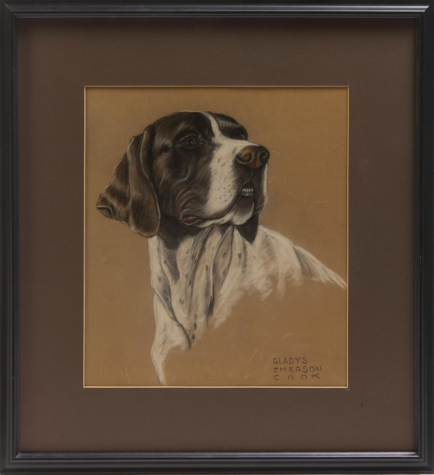 Gladys Emerson Cook, (American, 1899-1976), Pointer Head Study