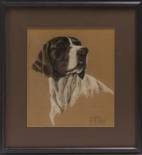 Gladys Emerson Cook, (American, 1899-1976), Pointer Head Study