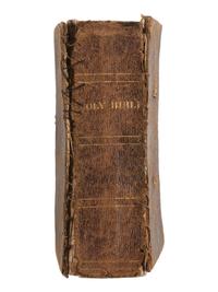 [CIVIL WAR]. Bible identified to CSA Private W.J. Bruce, 7th TN Infantry, found at the Battle of Resaca by Union Private J.A. Richmond, 103rd OH Infantry.