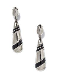 A Pair of Gianni Versace Drop Earclips, .75" x 3.5".