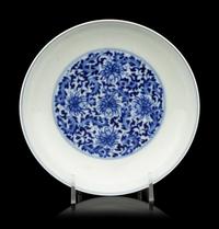 A Chinese Blue and White Porcelain Dish