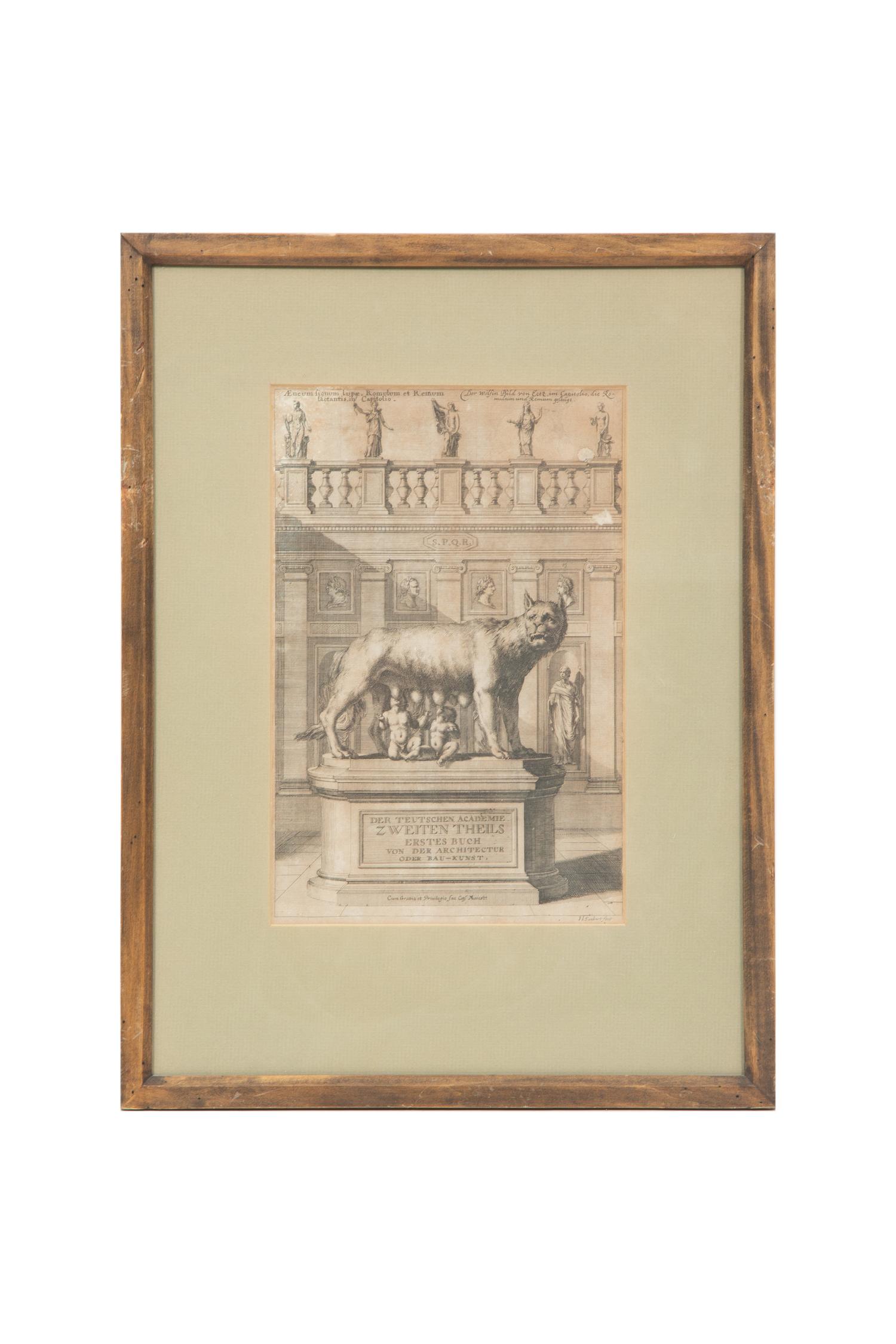 A Set of Four Framed Engravings
