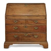 Queen Anne walnut slant-front desk Virginia, circa 1730-1740