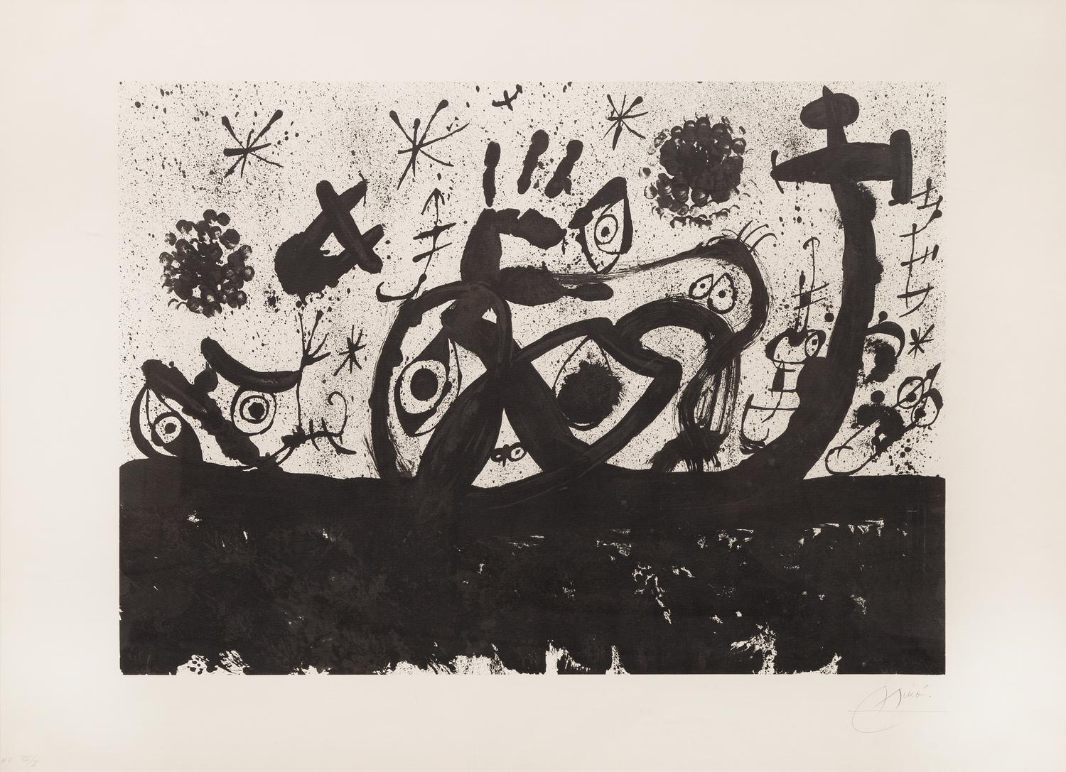 Joan Miro, (Spanish, 1893-1983), Untitled (from Homentage à Joan Prats, 1971
