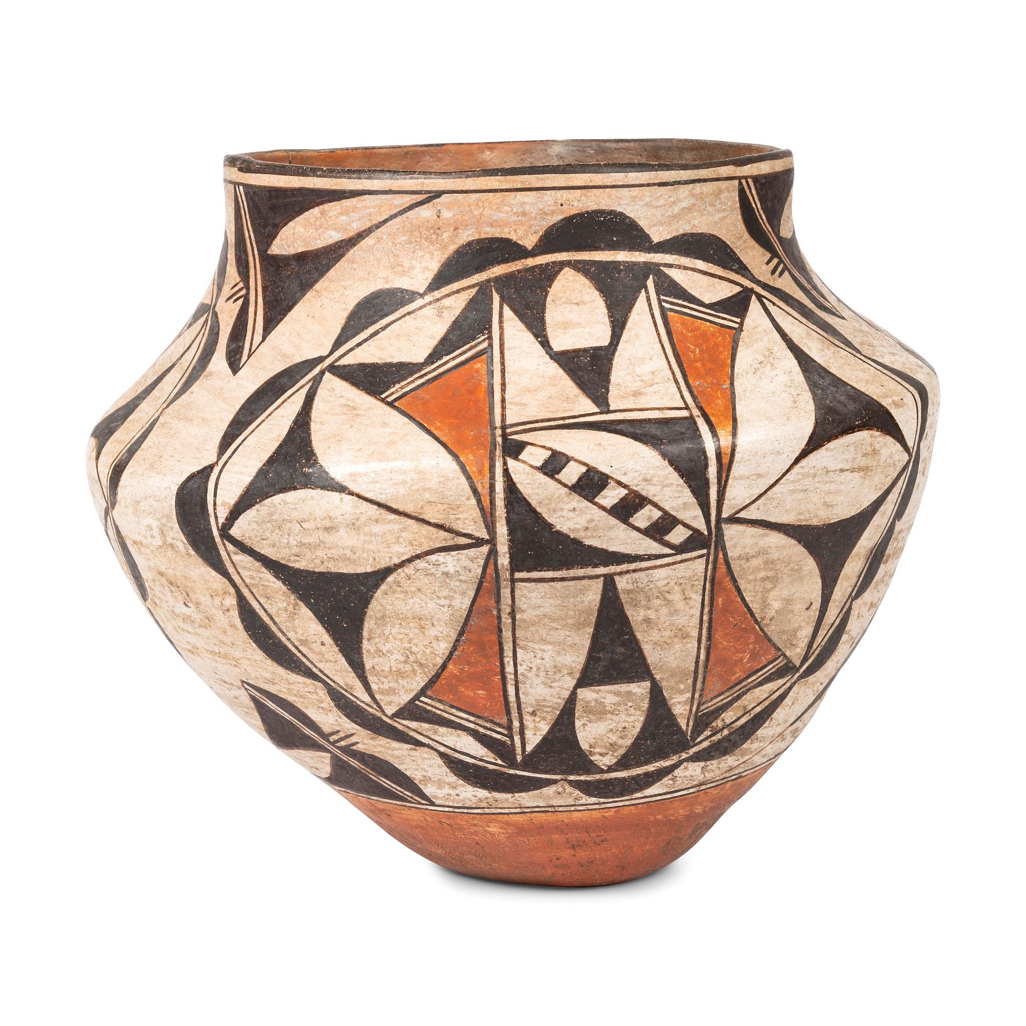 Acoma Polychrome Pottery Jar