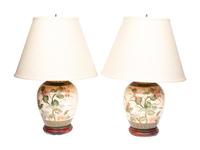 A Pair of Japanese Style Porcelain Vases