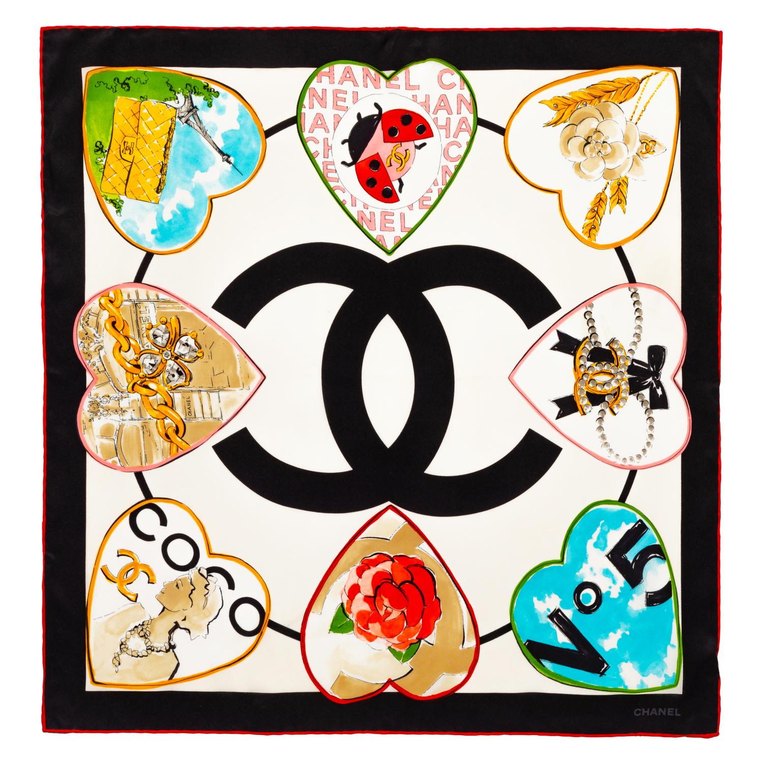 Chanel Silk Scarf, 1980-90s