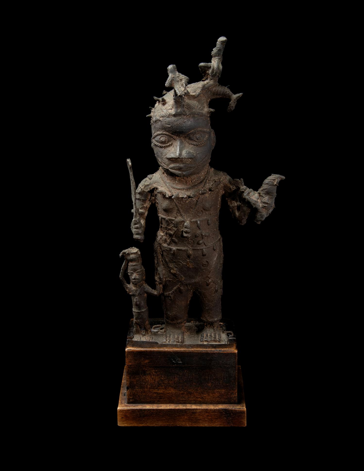 A Benin Bronze Figure of an Executioner