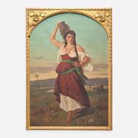 Enrico Fanfani (Italian, 1824–1885) The Water Carrier, Together with Two Companion Pieces