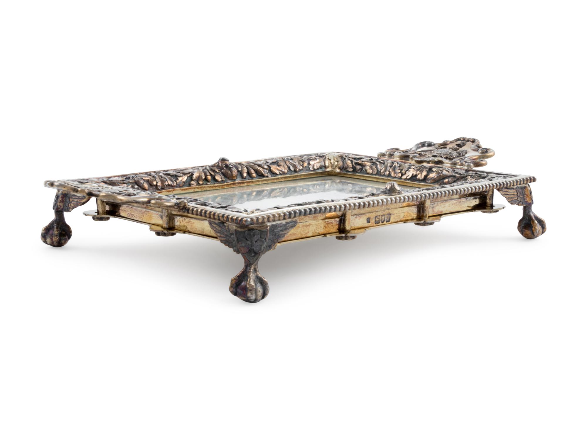 An Edwardian Silver-Gilt Presentation Waiter
