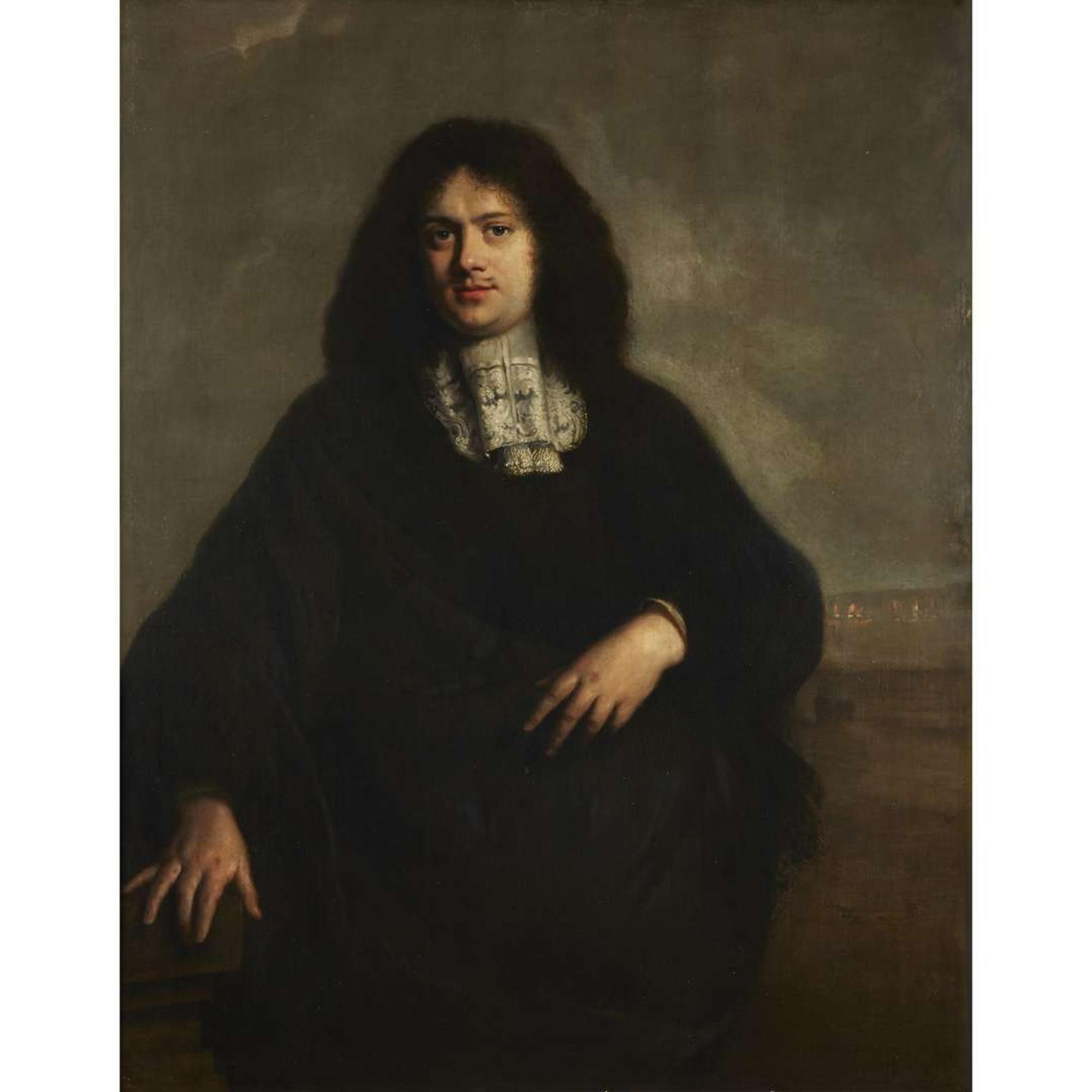 ATTRIBUTED TO NICOLAES MAES (DUTCH 1634-1693) PORTRAIT OF A GENTLEMAN, THREE-QUARTER LENGTH