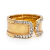 Yellow Gold and Diamond Ring
