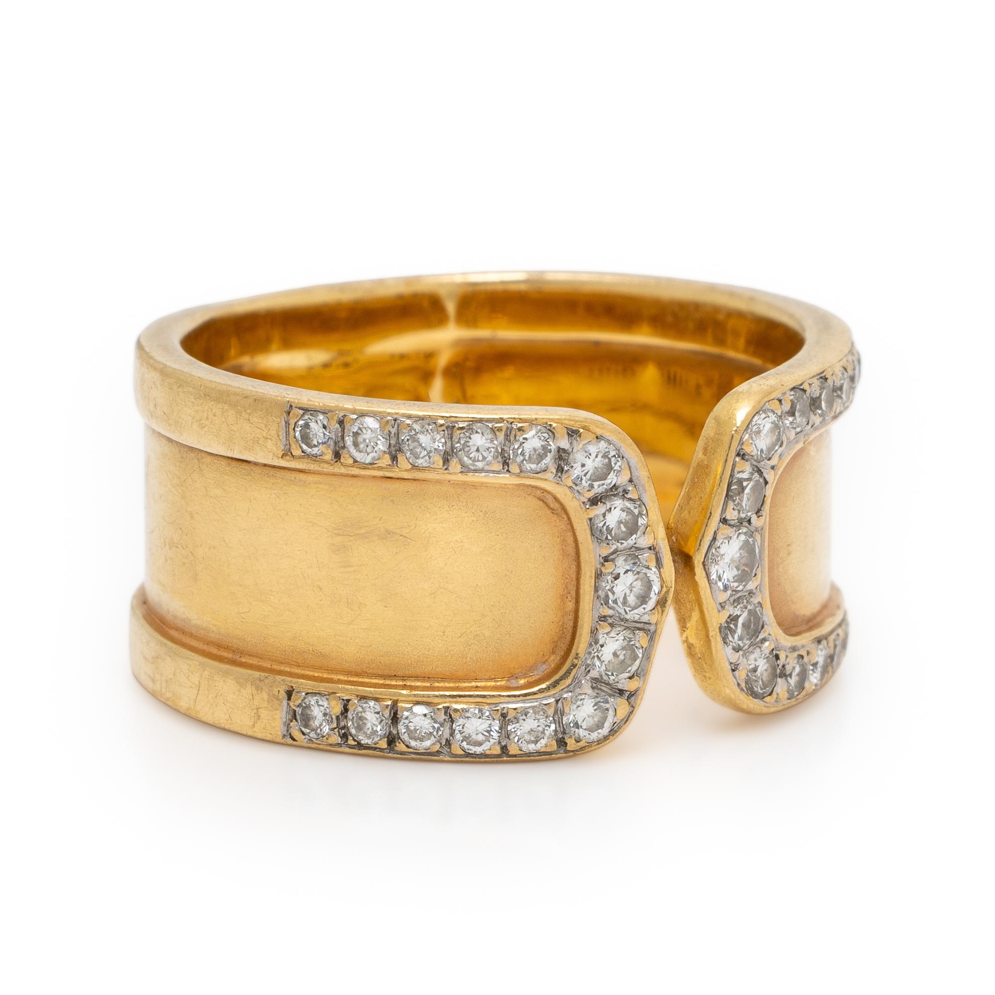 Yellow Gold and Diamond Ring