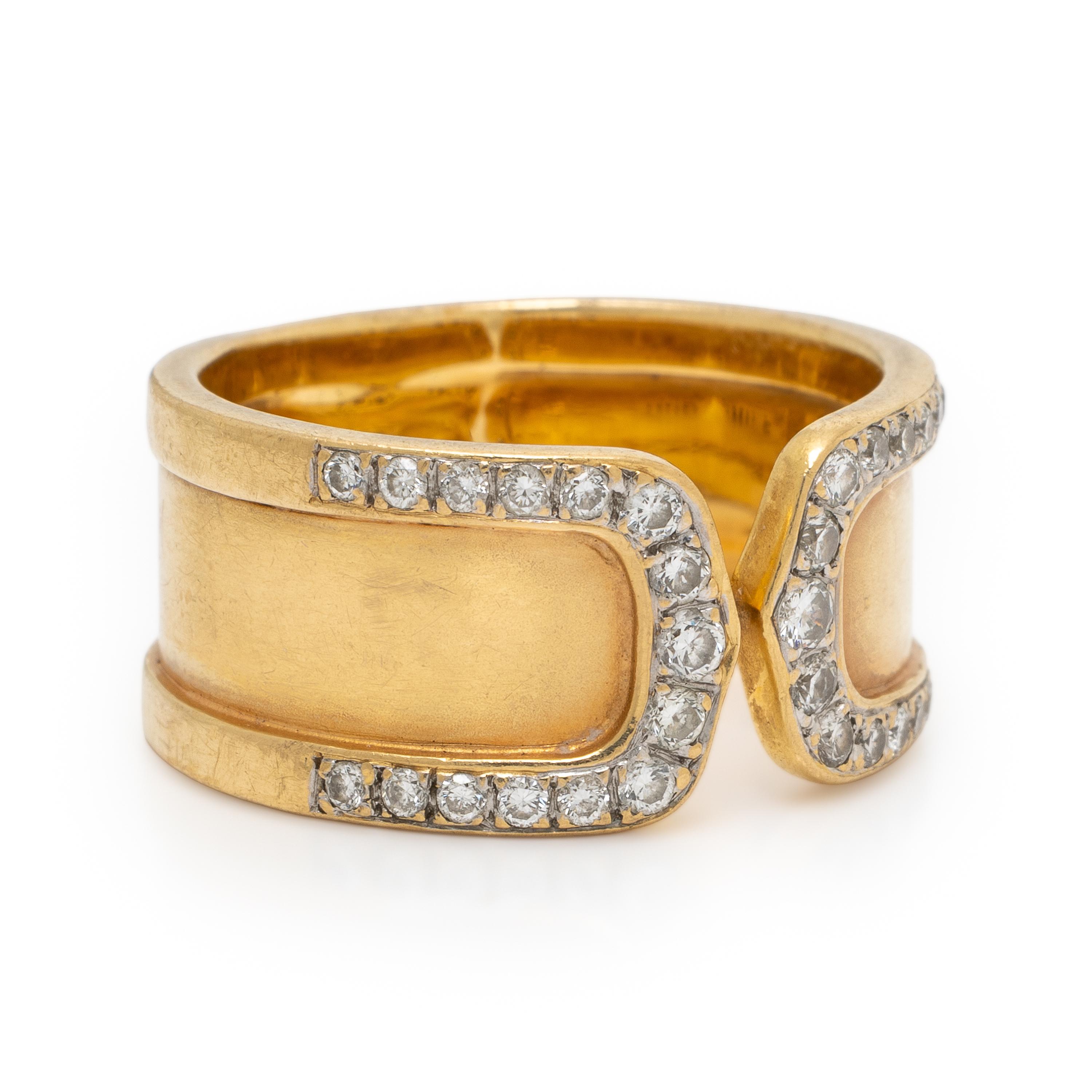 Yellow Gold and Diamond Ring