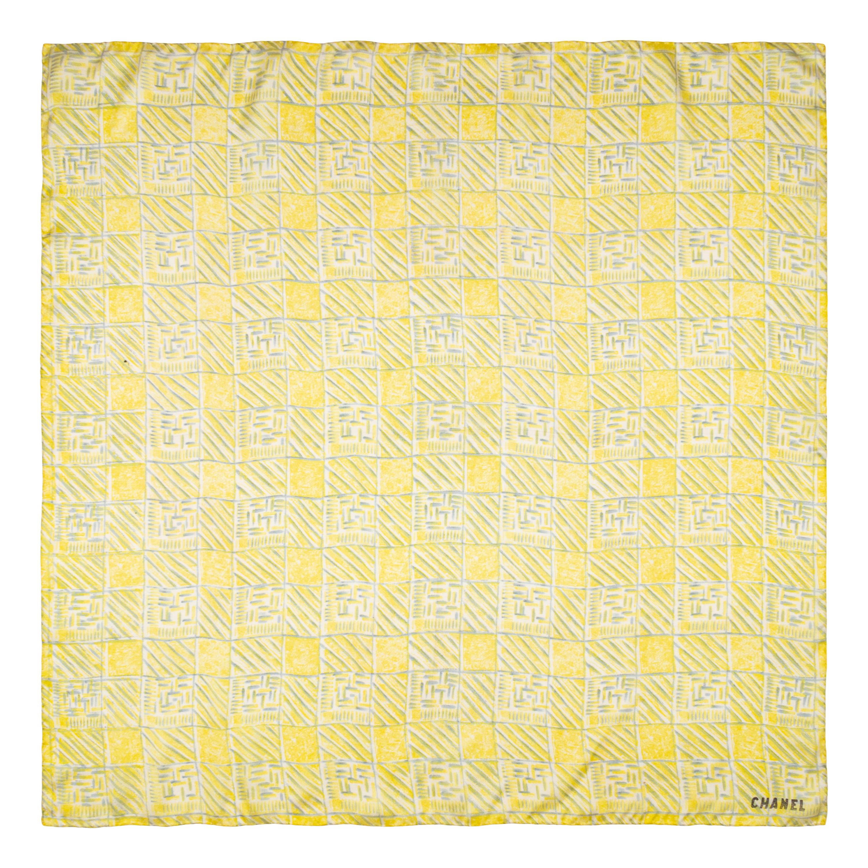 Chanel, Three Silk Scarves, 1950-70's