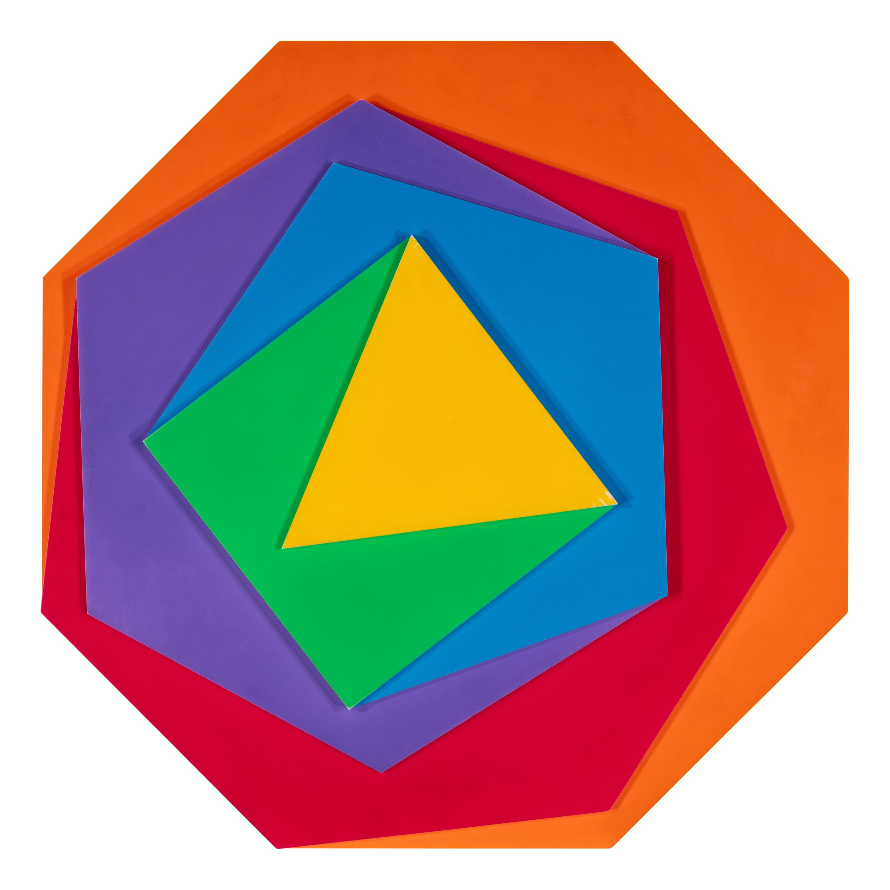 Max Bill (Swiss, 1908–1994) — Relief Triangle to Octagon , 1975
