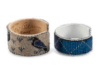 Pair of Beaded Cuff Bracelets
