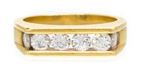 An 18 Karat Yellow Gold and Diamond Ring, Kurt Wayne, Circa 1973, 6.20 dwts.