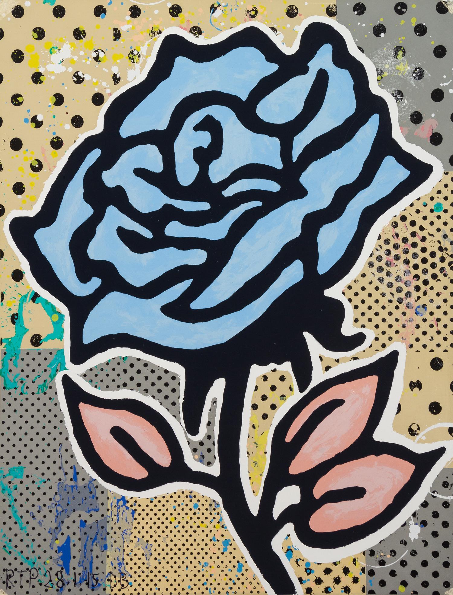 Donald Baechler, (American, b. 1956), Six Roses, 2015 (a suite of six works)