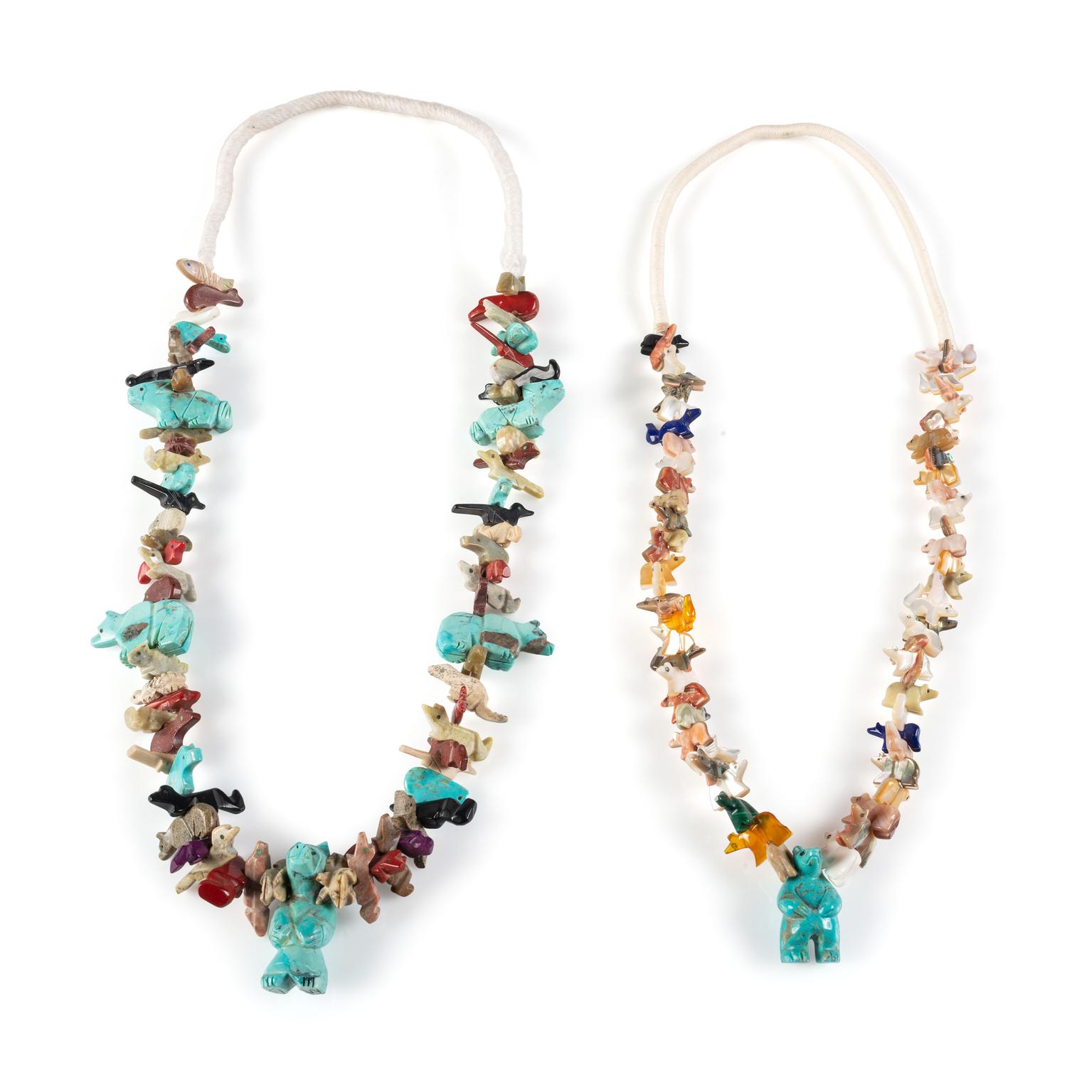 Zuni Single-Strand Fetish Necklaces