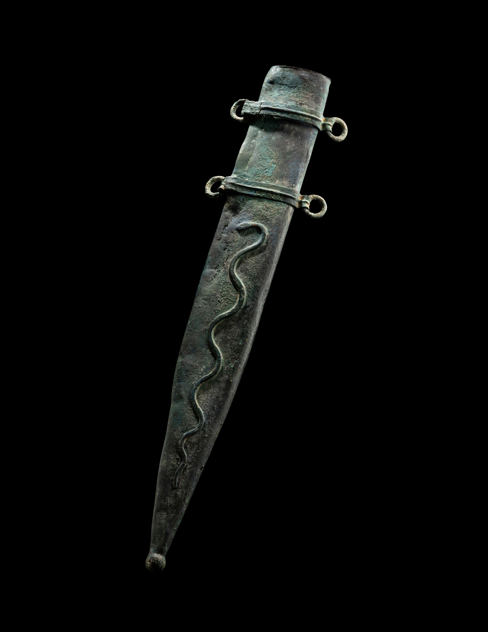 A Roman Bronze Scabbard