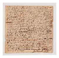 TRUMBULL, Jonathan (1710-1785), Governor of Connecticut. Document signed ("Jon Trumble"). N.p., n.d.