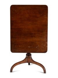 A George III Mahogany Flip-Top Side Table