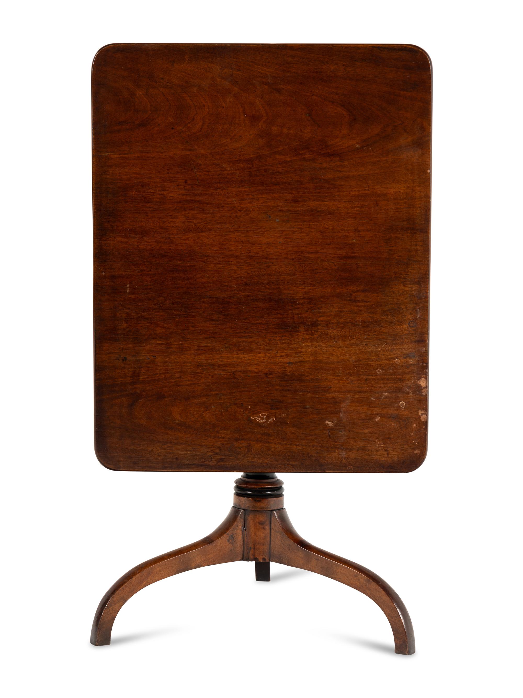 A George III Mahogany Flip-Top Side Table