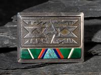 Tufa Cast Silver Belt Buckle