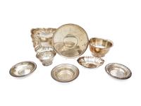 A Group of Eight American Silver Bowls