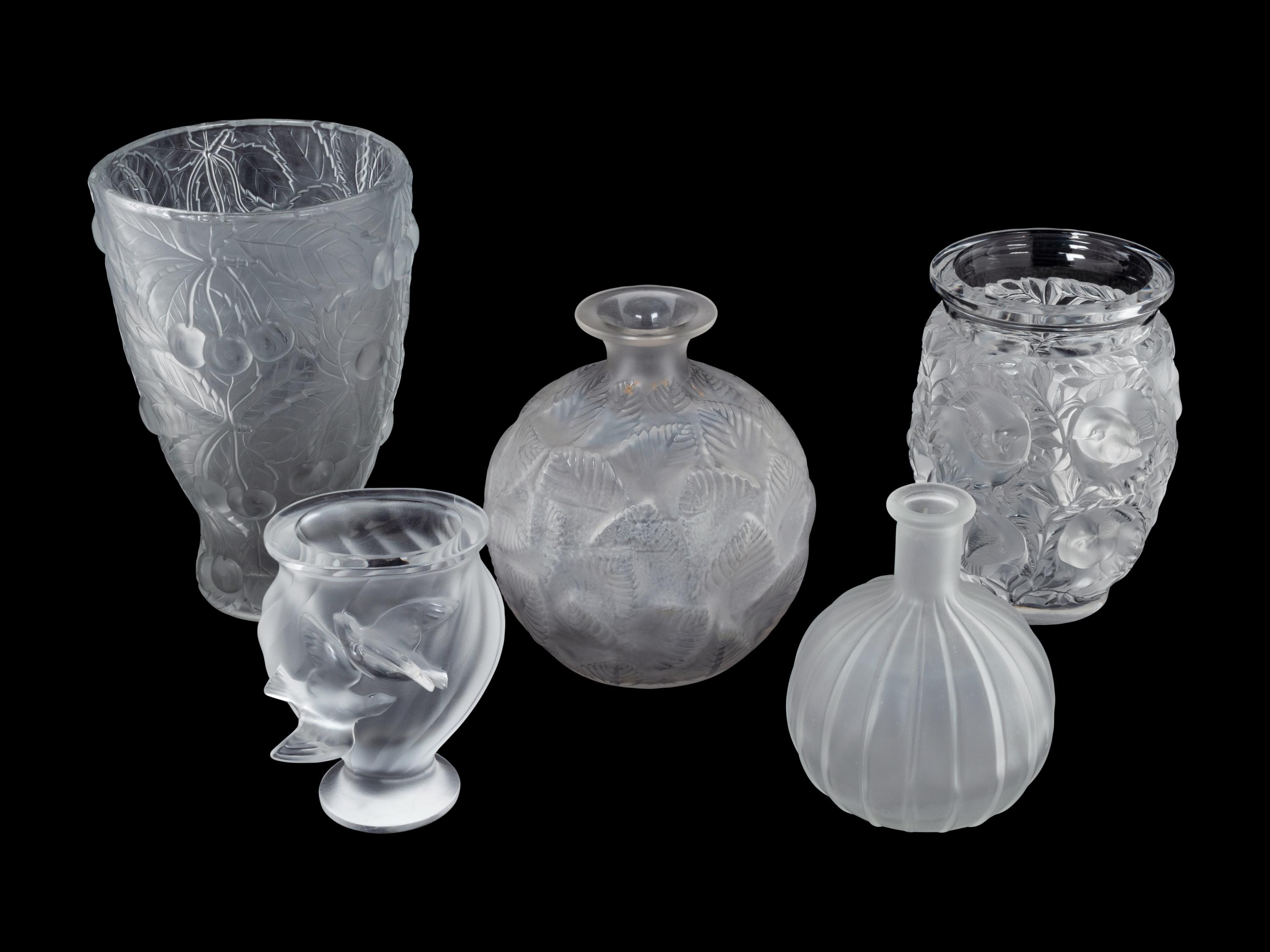 Three Lalique Vases