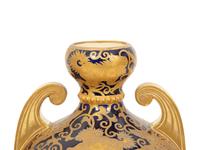 A Pair of Royal Crown Derby Porcelain Vases Retailed by Tiffany and Co.