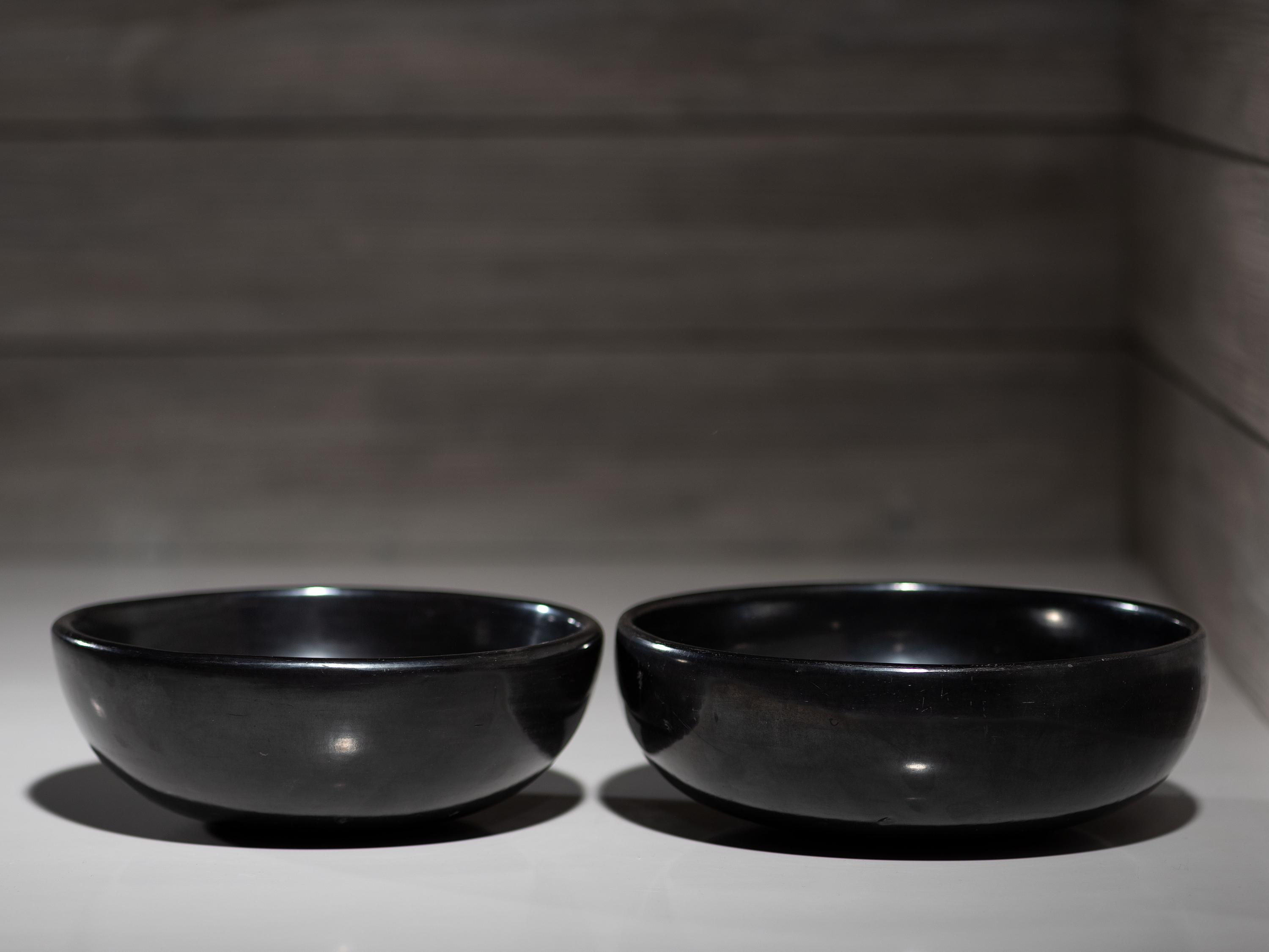 Blackware Pottery Bowls 1923-1925 and 1956-1965