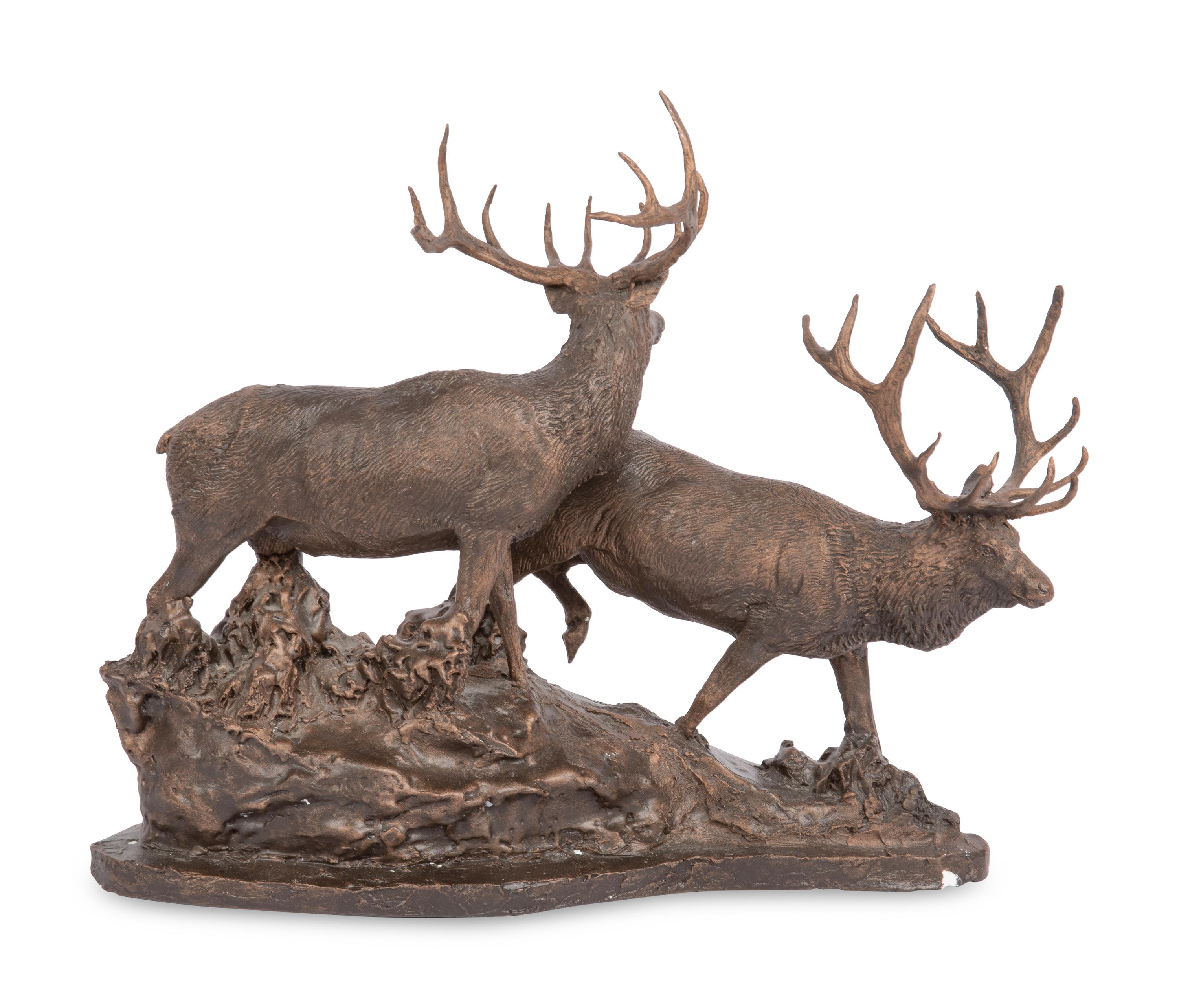 Two Elk Walking