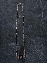 Silver Necklace with Mosaic Inlay Pendant