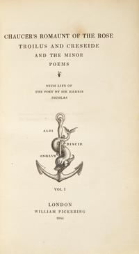 [BINDINGS]. CHAUCER, Geoffrey. Works. London: William Pickering, 1830-46.