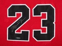 A Michael Jordan Signed Autograph Chicago Bulls Basketball Jersey Obtained at Jordan Flight School Basketball Camp (Upper Deck Authenticated),