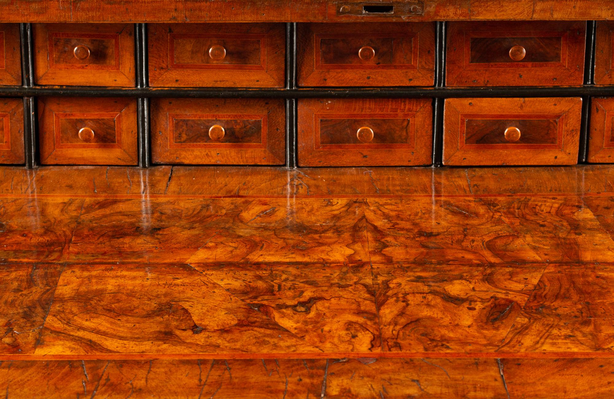A Dutch Parquetry Slant-Front Secretary