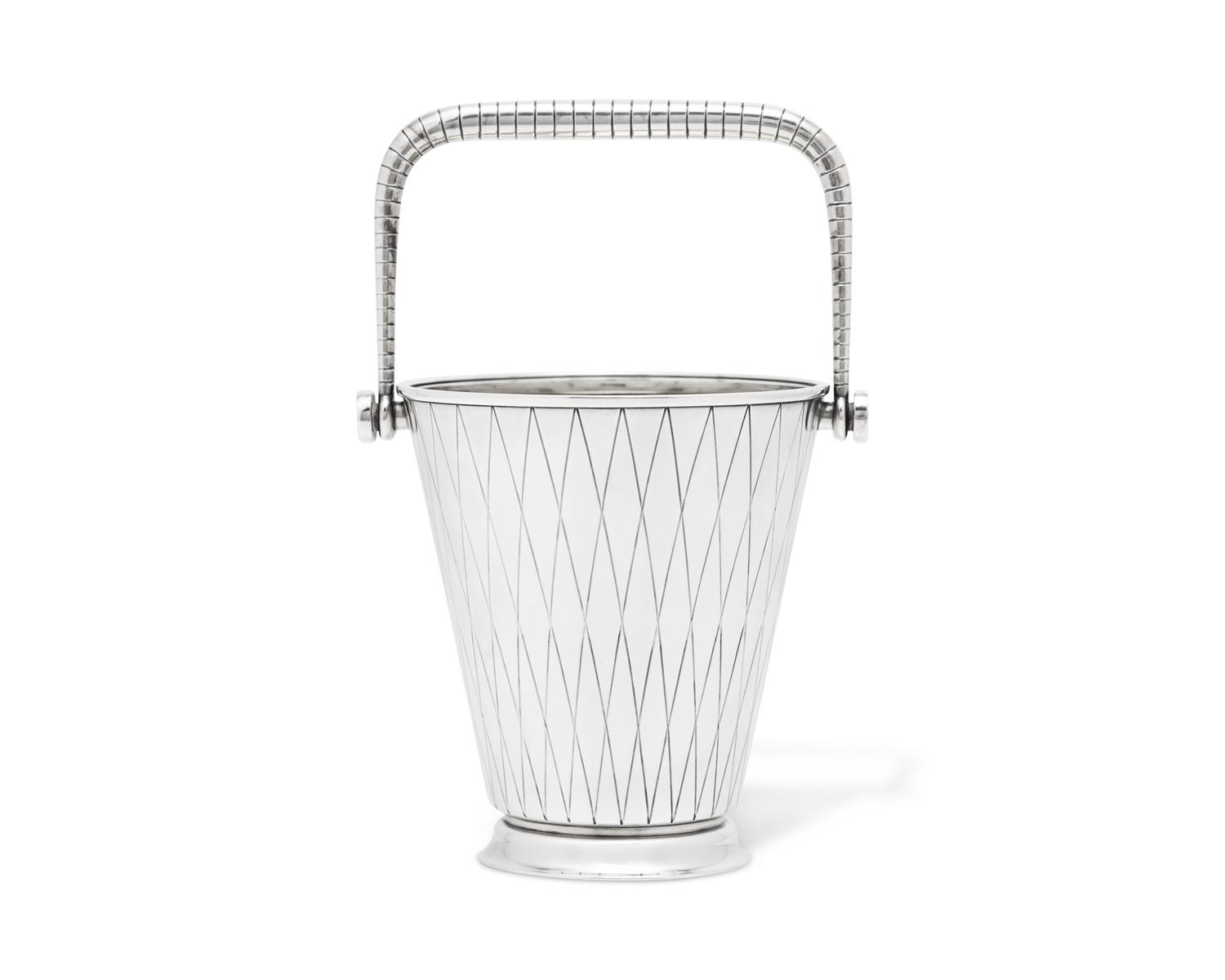A Sigvard Bernadotte Designed Georg Jensen Silver Ice Bucket