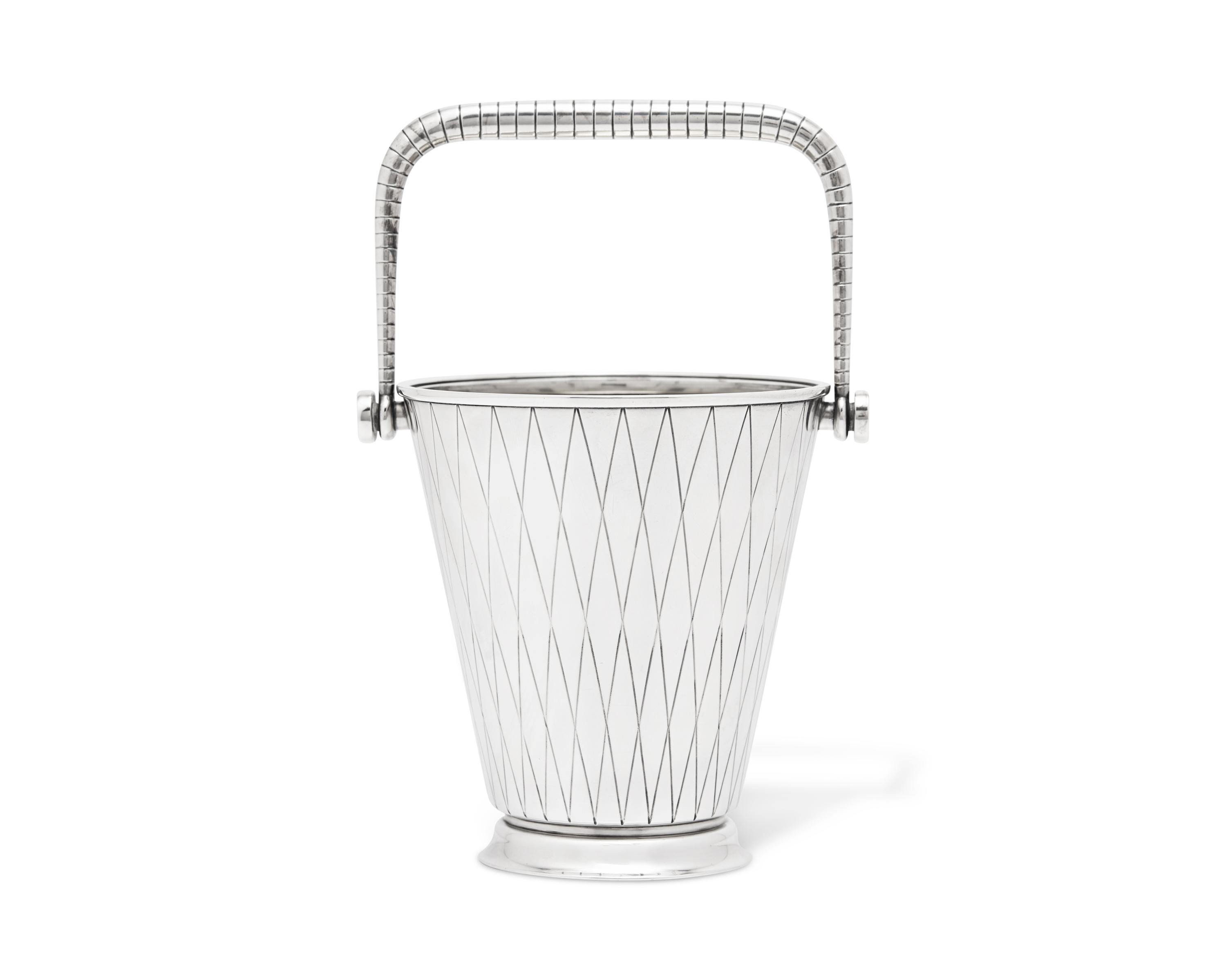 A Sigvard Bernadotte Designed Georg Jensen Silver Ice Bucket