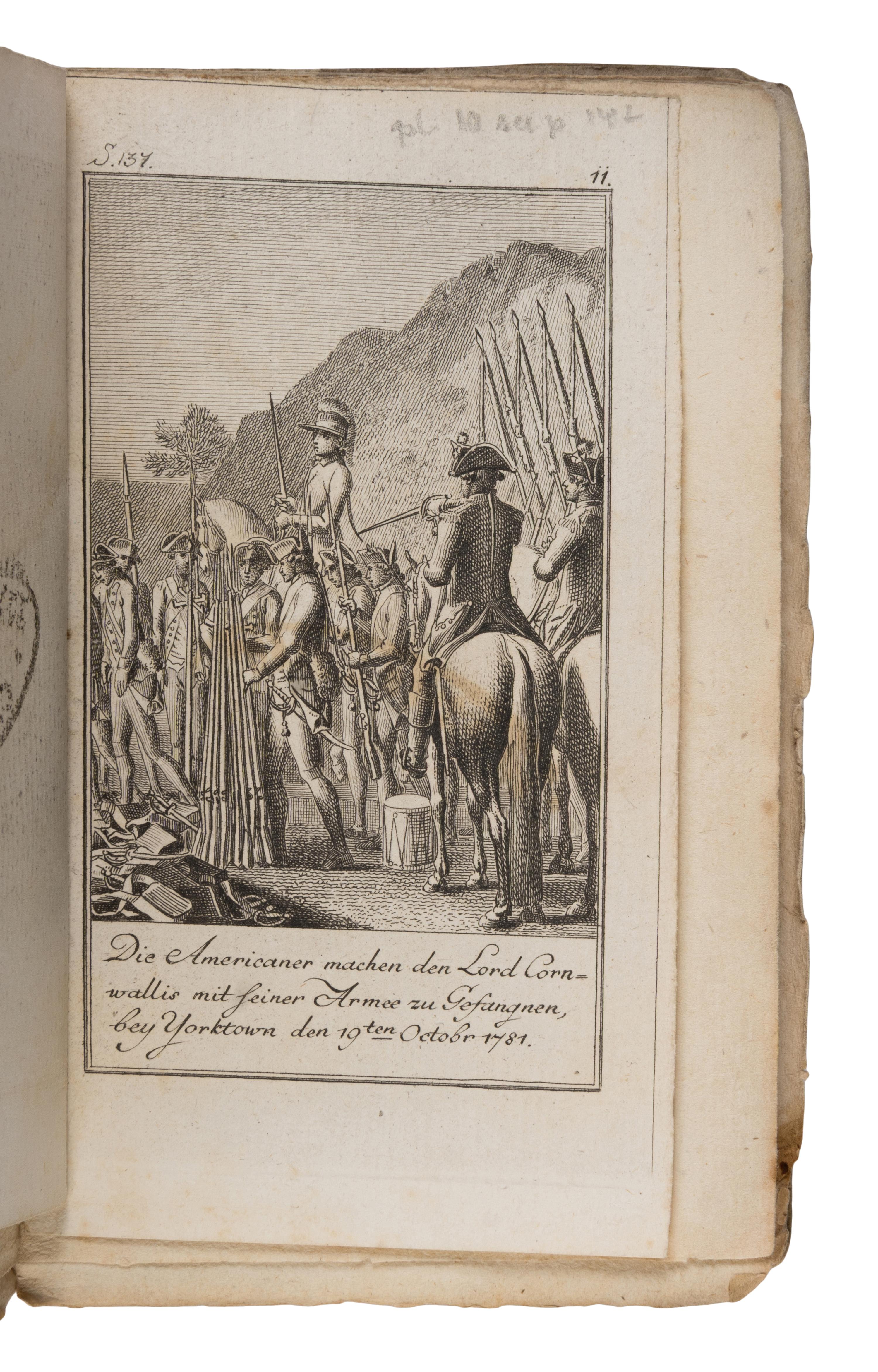 Sprengel, Matthias Christian (1746-1803). Allgemeines historisches Taschenbuch...der Revolution von Nord-America. Berlin: Haude & Spener, [1784].