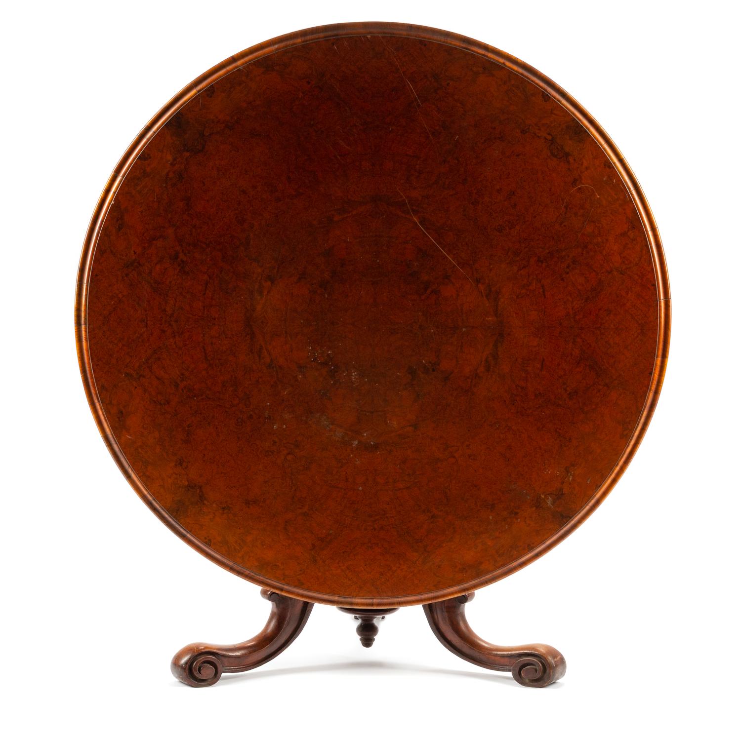 A William IV Burl Walnut Breakfast Table