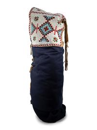 Sioux Beaded Soft-sided Cradle, with American Flags