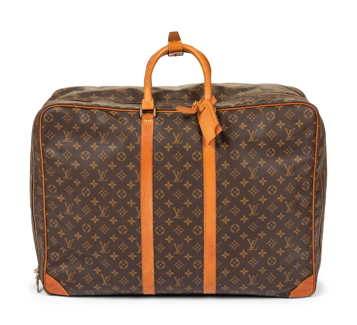 Two Louis Vuitton Luggage Items: One Garment Bag, One Soft Side Suitcase, 1987-89