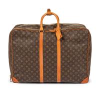 Two Louis Vuitton Luggage Items: One Garment Bag, One Soft Side Suitcase, 1987-89