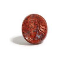 A Sasanian Red Jasper Stamp Seal