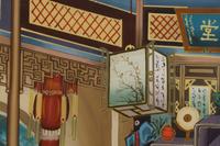 Two Reverse Paintings on Glass