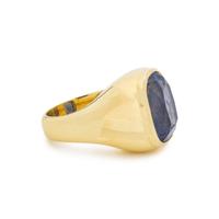 YELLOW GOLD AND SAPPHIRE RING